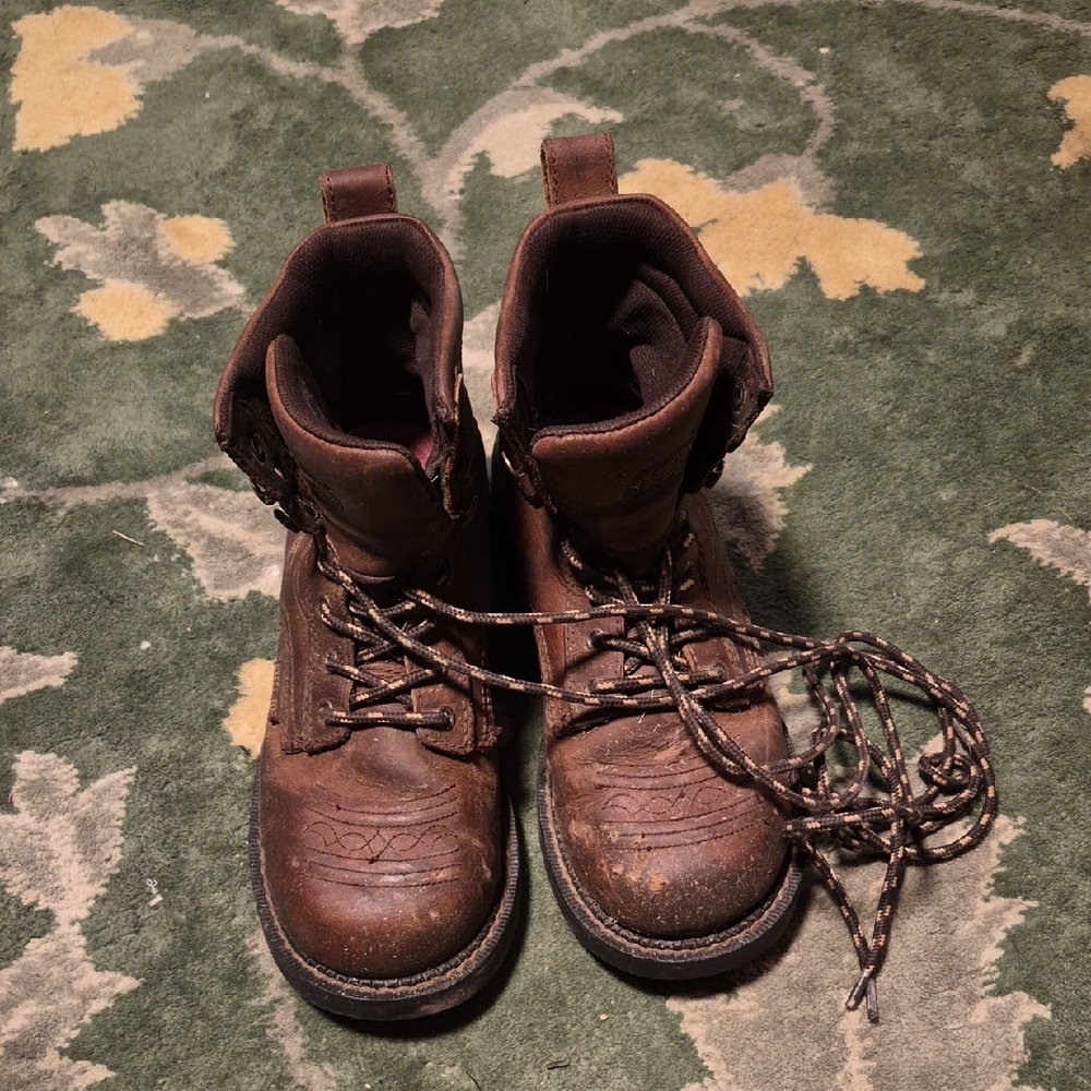 Justin Boots Brown Ankle Boots